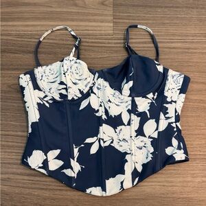 Floral Bustier Top White Fox